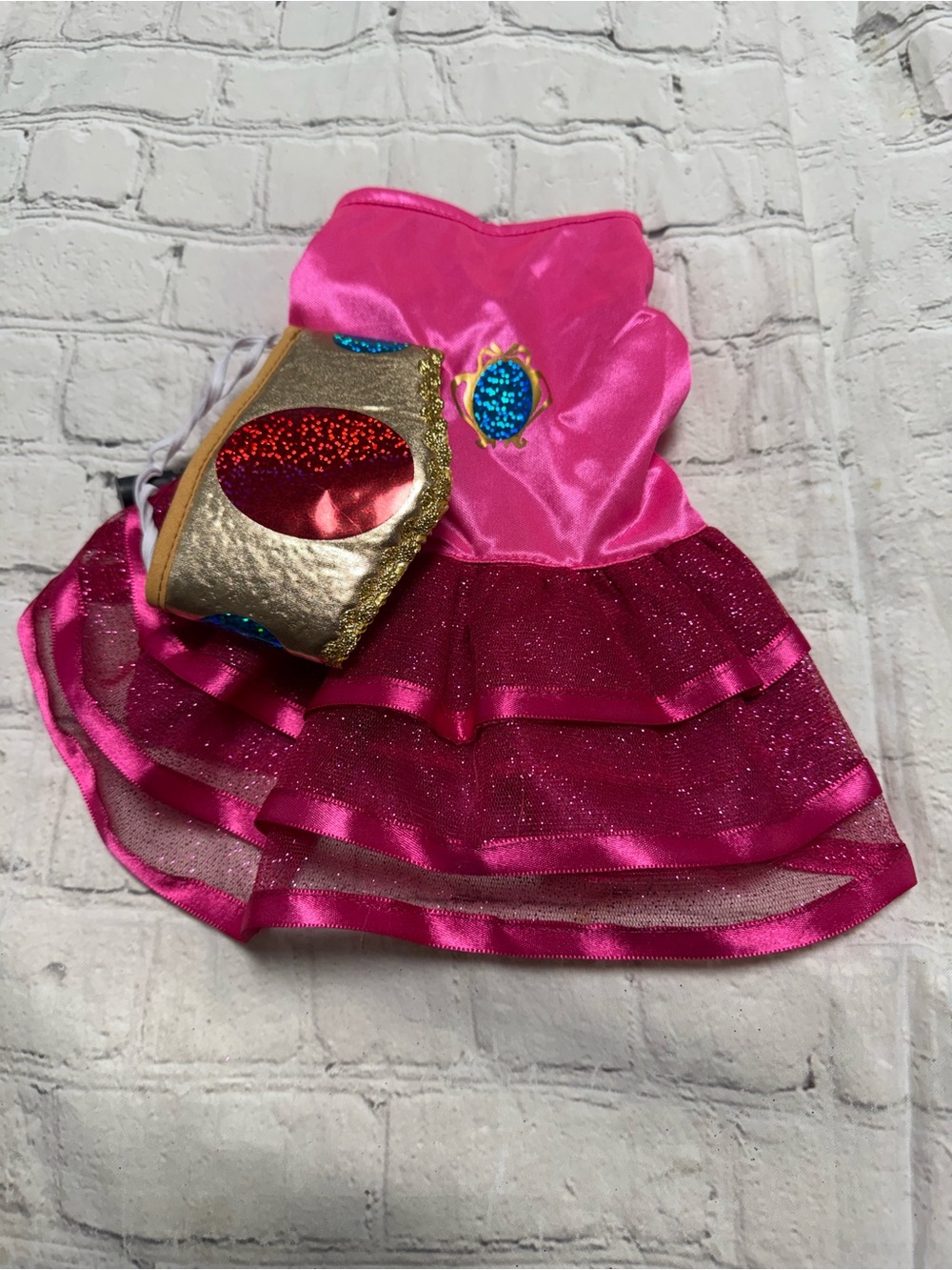 Pet Warrior  PRINCESS Pet Costume Dress with Gold Crown.